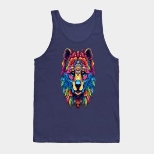 wolf Mandala Animal Ilustration Tank Top